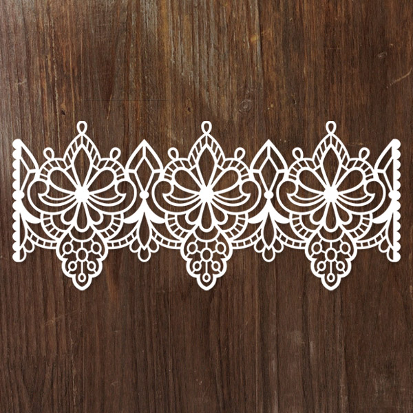Papercut Intricate Lace Border 2 [SVG, DXF]