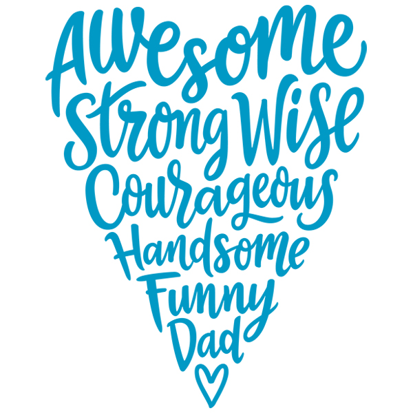 Written on My Heart - Dad [SVG, DXF]