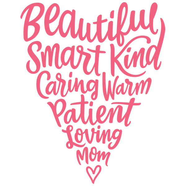 Written on My Heart - Mom [SVG, DXF]