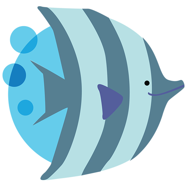 Bubbly Fish [SVG, DXF]
