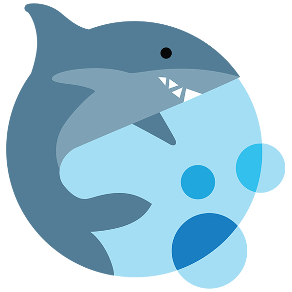 Bubbly Shark [SVG, DXF]