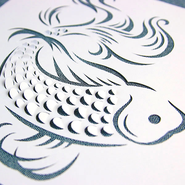 Intricate Pop-out Fish [SVG, DXF] 1