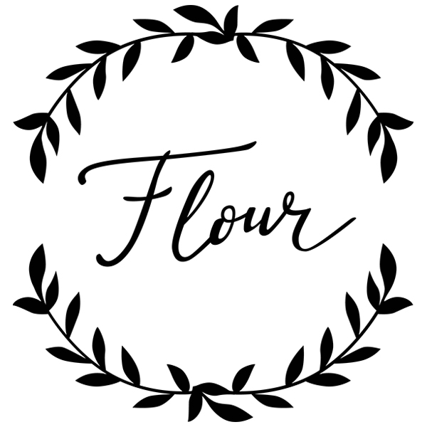 Kitchen Wreath Label - Flour [SVG, DXF]