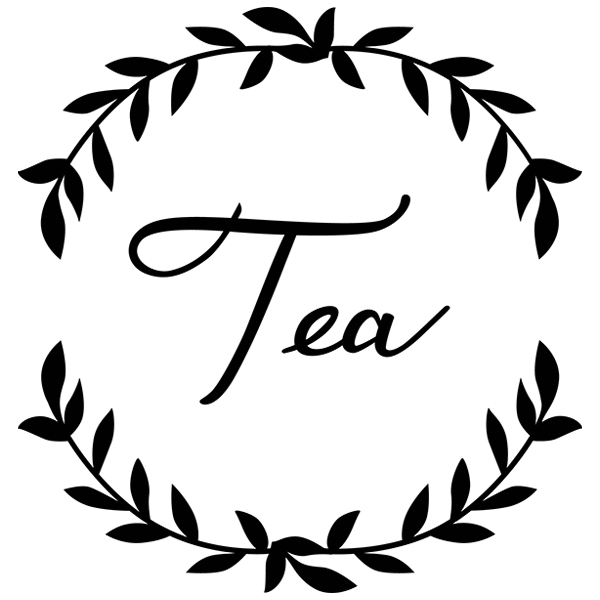 Kitchen Wreath Label - Tea [SVG, DXF]