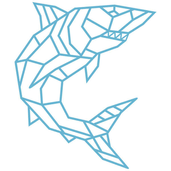 Wirework Shark [SVG, DXF]
