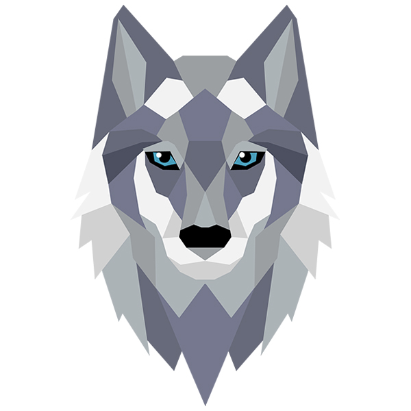 Faceted Wolf [SVG, DXF] 1