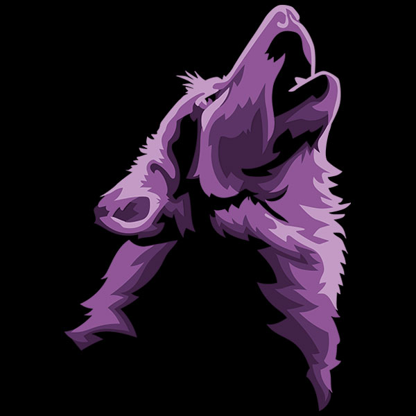 Howling Wolf [SVG, DXF]