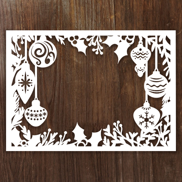 Holiday Photo Frame [SVG, DXF] 1