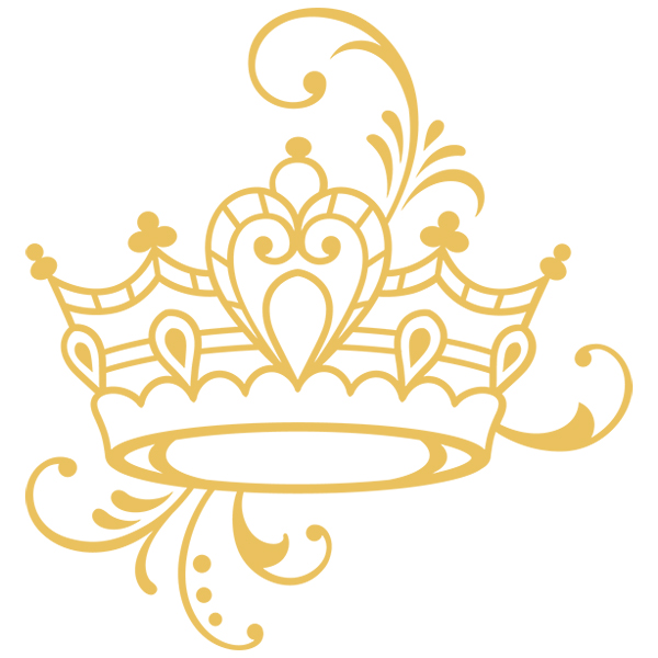 Fantasy Flourish - Queen Crown [SVG, DXF]