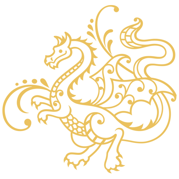 Fantasy Flourish - Dragon [SVG, DXF]