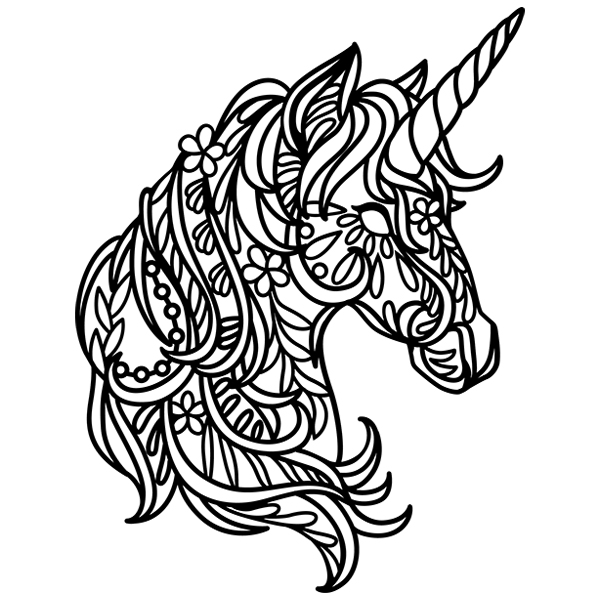 Bohemian Unicorn [SVG, DXF]