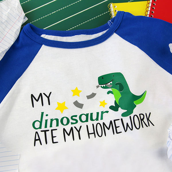 My Dinosaur Ate My Homework [SVG, DXF] 1