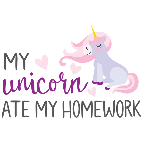 My Unicorn Ate My Homework [SVG, DXF]