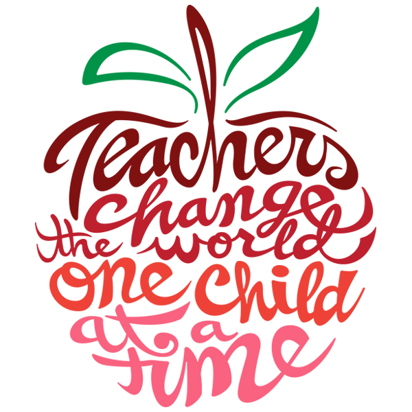Teachers Change the World [SVG, DXF]
