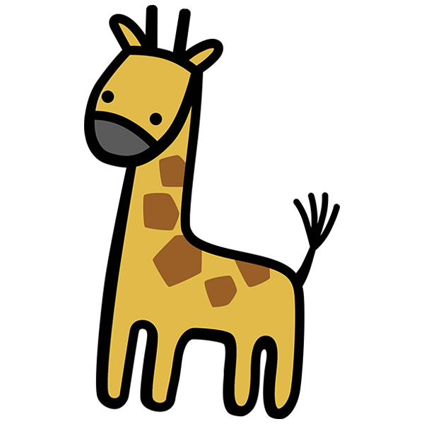Sweet Safari Giraffe [SVG, DXF]