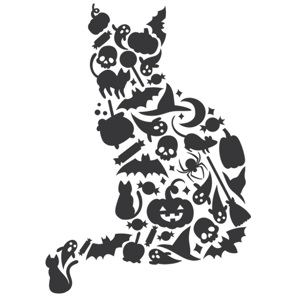 Meow-lloween Cat [SVG, DXF]