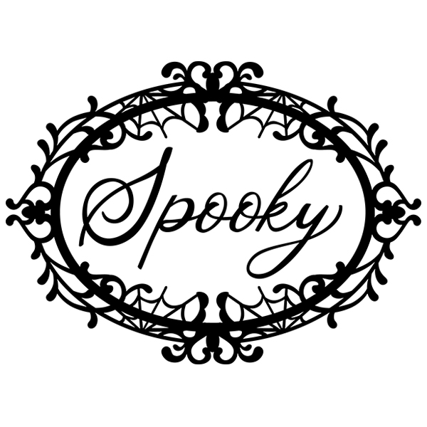 Halloween Cameo - Spooky [SVG, DXF]