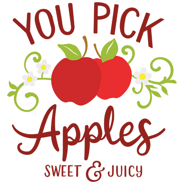 Farm Fresh Signs - Apples [SVG, DXF]