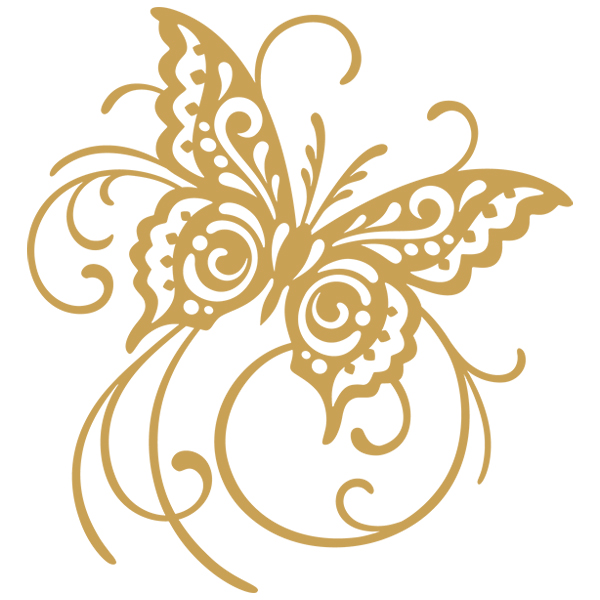 Fashionista Butterfly [SVG, DXF]