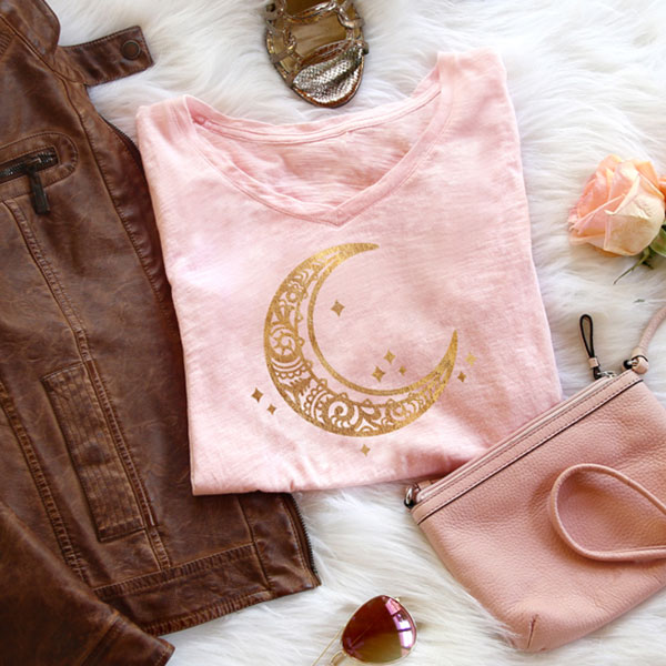 Fashionista Moon [SVG, DXF]