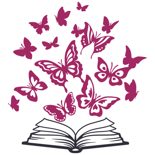 Book and Butterflies [SVG, DXF] 1