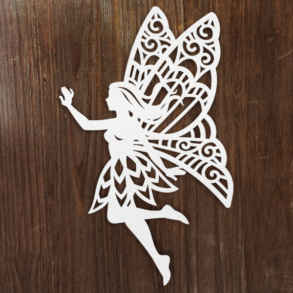 Papercut Fairy [SVG, DXF]