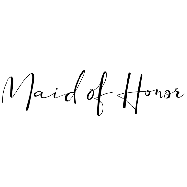 Maid of Honor Script [SVG, DXF]