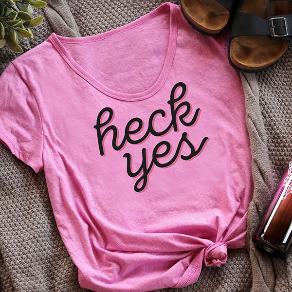 Heck Yes [SVG, DXF] 1