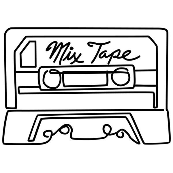 Mix Tape Muse Cassette [SVG, DXF] 1