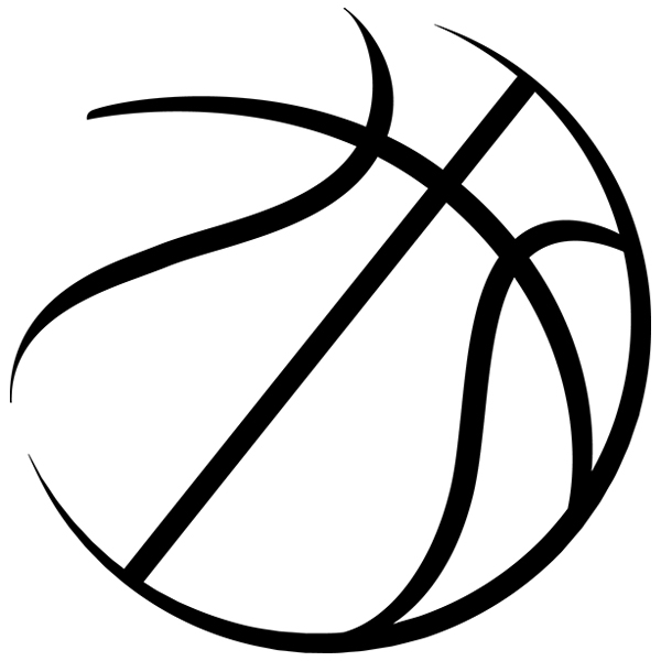 Sleek Basketball [SVG, DXF] 1