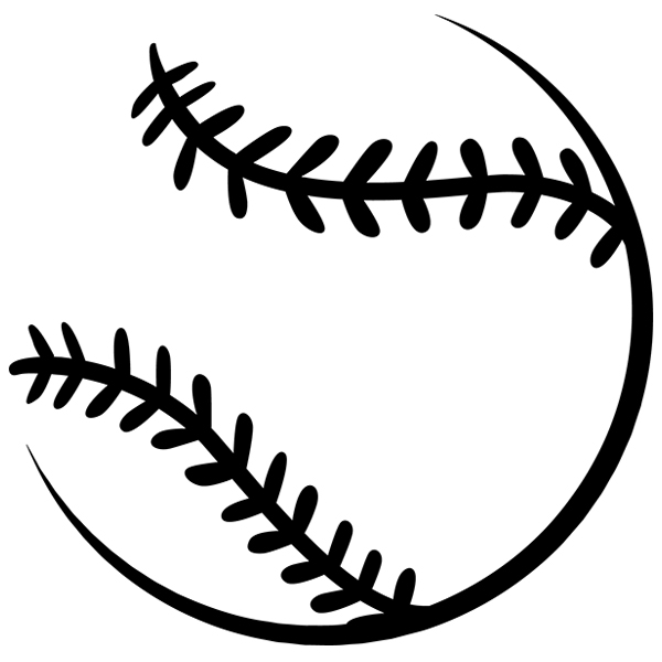 Sleek Baseball [SVG, DXF]