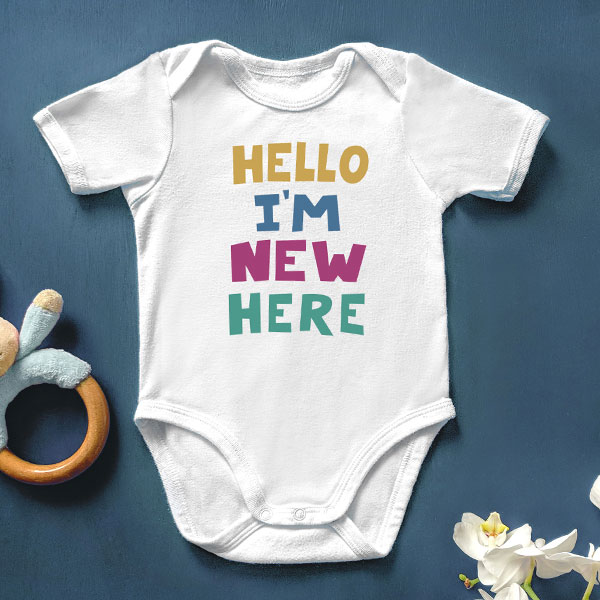 Hello I'm New Here [SVG, DXF] 1