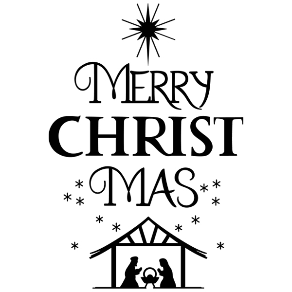 Merry Christmas Nativity Scene