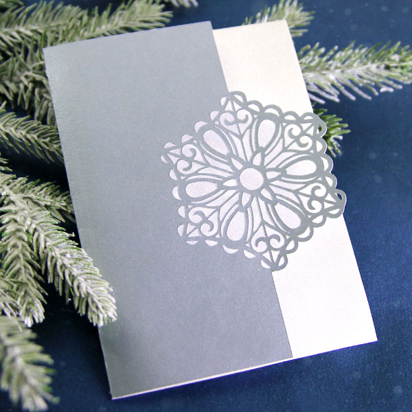 Papercut Card - Snowflake [SVG] 1