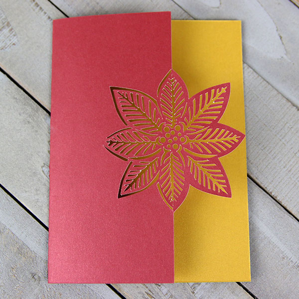 Papercut Card - Poinsettia [SVG] 1