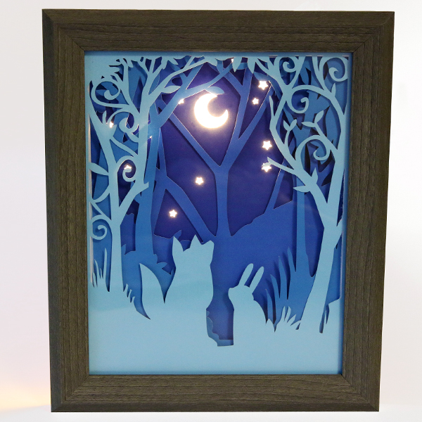 Evening Forest Shadowbox [SVG] 1