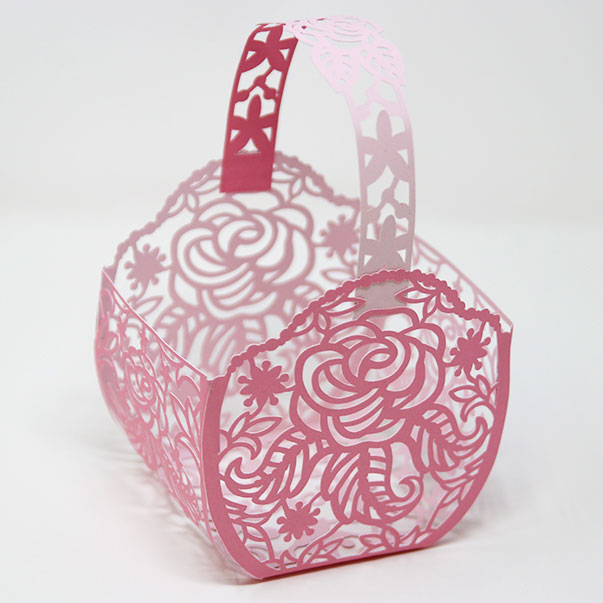 Papercut Rose Basket [SVG] 1