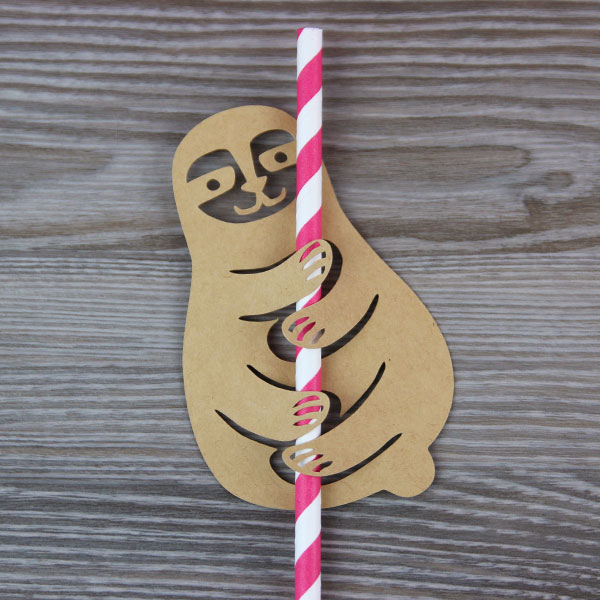 Straw Topper - Sloth [SVG] 1