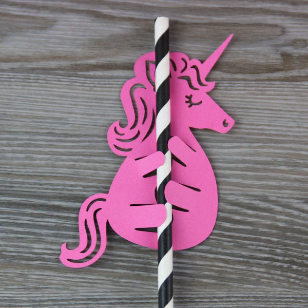 Straw Topper - Unicorn [SVG] 1