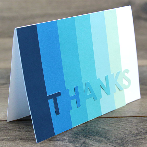 Papercut Layered Card - Thanks [SVG] 1