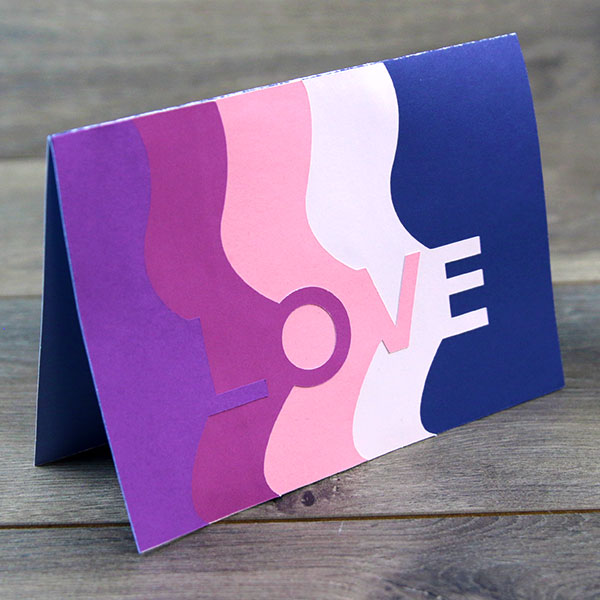 Papercut Layered Card - Love [SVG] 1