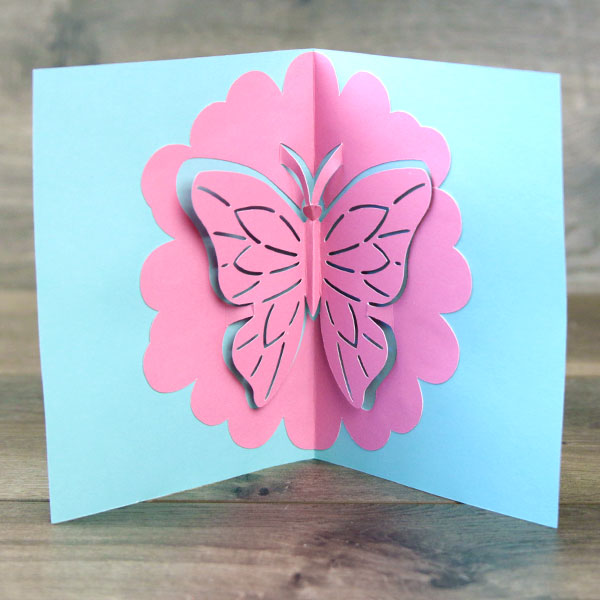 Papercut Pop-Up Card - Butterfly [SVG] 1