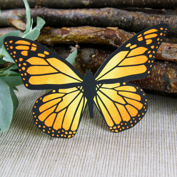 Papercut Butterfly - Monarch [SVG] 1
