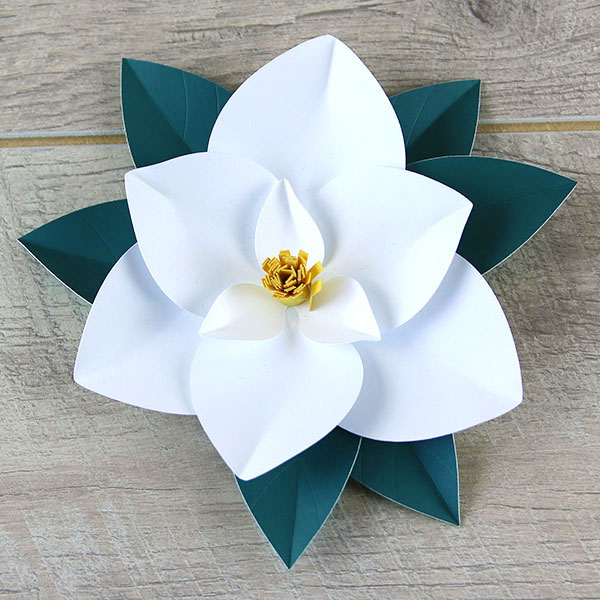 Papercut 3D Flower - Magnolia [SVG] 1