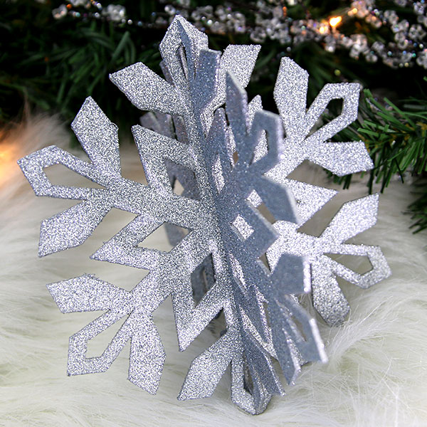 3D Snowflake Ornament - 6" [SVG] 1