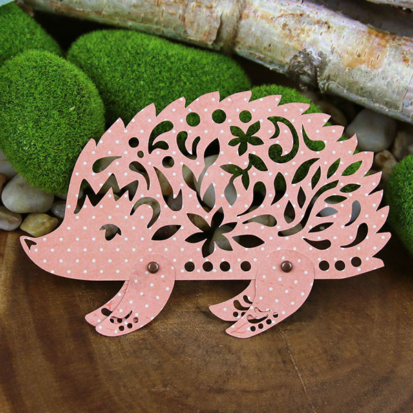 Papercut Articulated Hedgehog [SVG] 1