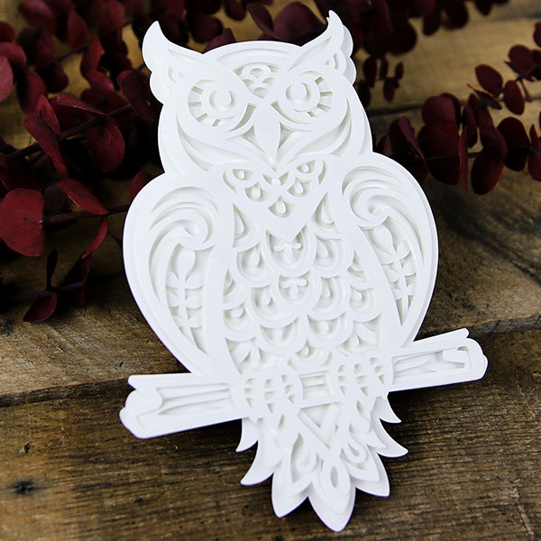 Papercut Layered Owl [SVG] | Cutting Machine & Laser Cutting Designs ...