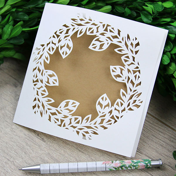 Circular Opening Papercut Card [SVG] 1