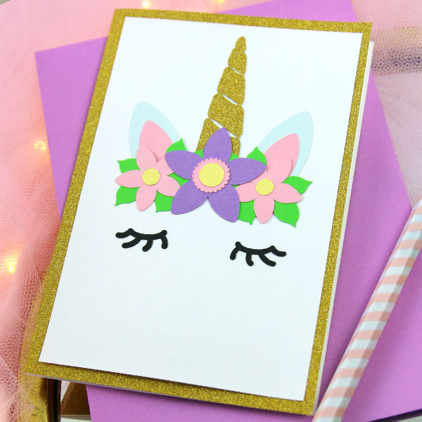 Layered Unicorn Card [SVG] 1