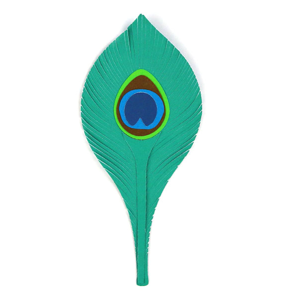 Papercut Peacock Feather [SVG] 1